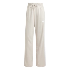Calça Moletinho adidas Barra Aberta Essentials Três Listras - Feminina - Foto 1