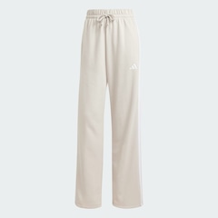 Calça Moletinho adidas Barra Aberta Essentials Três Listras - Feminina - Foto 3