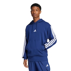 Blusão de Moletinho Capuz adidas Essentials 3-Stripes - Masculino - Foto 1