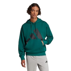 Blusão de Moletinho Capuz adidas Essentials Big Logo - Masculino - Foto 2