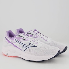 Tênis Mizuno Wave Way 5 Feminino Branco e Roxo - Foto 2