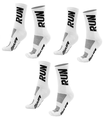 Kit 3 Pares Meias de Corrida Hupi Run Cano Médio 36 A 42 - Adulto - Foto 1