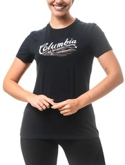 Camiseta Columbia Simply Scripted Preto Feminino - Foto 1