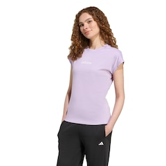 Camiseta adidas Essentials Linear - Feminina - Foto 1