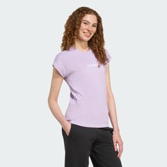 Camiseta adidas Essentials Linear - Feminina - Foto 4