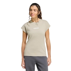 Camiseta adidas Essentials Linear - Feminina - Foto 1