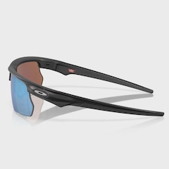 Óculos de Sol Unissex Oakley BiSphaera Matte Black Prizm Deep Water Polarized - Foto 4