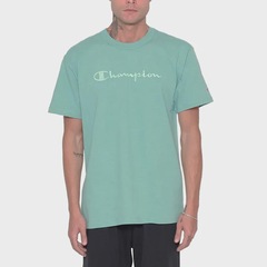 Camiseta Champion Bordado Script - Masculina - Foto 1