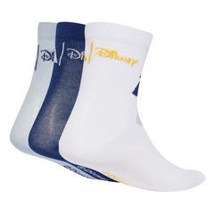 Meia Cano Médio adidas Mickey Disney - 3 Pares - Infantil - Foto 2