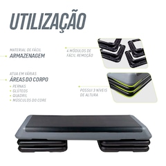 Step Pista e Campo Ginástica Profissional Altura ajustável - Foto 2
