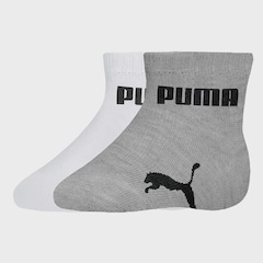 Meia Cano Baixo Puma Bebê - 2 Pares - Infantil - Foto 1