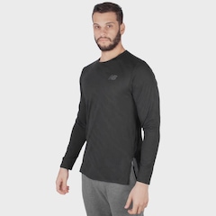 Camiseta Manga Longa New Balance Q Speed Jacquard - Masculina - Foto 2