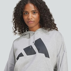 Blusão de Moletom Capuz adidas Essentials Big Logo French Terry Loose - Feminino - Foto 7