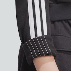Blusão de Moletom Capuz adidas Essentials French Terry Crop 3 Listras - Feminino - Foto 8