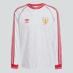 Camisa Manga Longa Manchester United MUFC A Jsy 91 adidas - Masculina - Foto 3