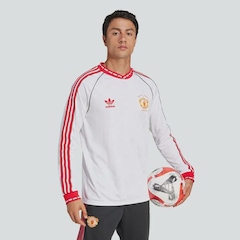 Camisa Manga Longa Manchester United MUFC A Jsy 91 adidas - Masculina - Foto 5