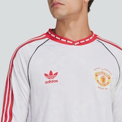 Camisa Manga Longa Manchester United MUFC A Jsy 91 adidas - Masculina - Foto 8