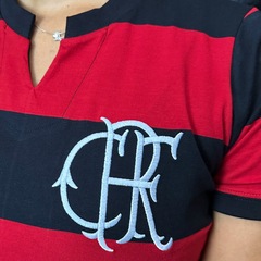 Camisa do Flamengo Braziline Baby Look Retrô Tri Carioca - Feminina - Foto 4