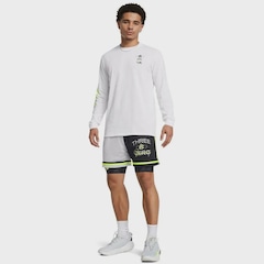 Camiseta Manga Longa Under Armour Curry Verbiage Basquete - Masculina - Foto 2