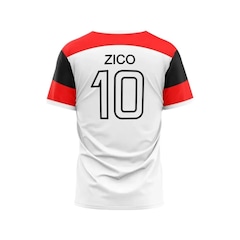 Camiseta Braziline Flamengo Zico Retro - Infantil - Foto 2