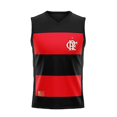 Camiseta Regata Braziline Flamengo Hoop Crf Dec. V - Masculina - Foto 1