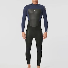 Long John Rip Curl Omega 3/2mm Back Zip Steamer - Masculino - Foto 1