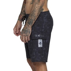 Bermuda RVCA Benj Skull 18" SM25 - Masculina - Foto 4