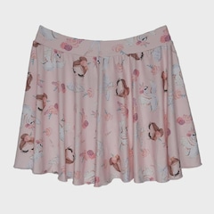 Saia Ballet Vya Fit Gode Estampada - Infantil - Foto 1
