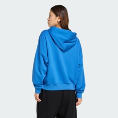 Blusão de Moletinho Capuz adidas Folgado Essentials Big Logo - Feminino - Foto 3