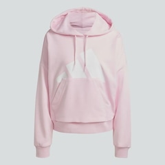 Blusão de Moletinho Capuz adidas Folgado Essentials Big Logo - Feminino - Foto 2