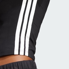 Camiseta Cropped adidas Baby Look 3 Listras - Feminina - Foto 5