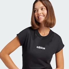 Camiseta Feminina adidas Manga Curta Logo Linear - Foto 4