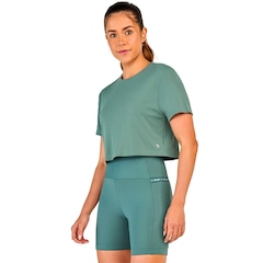 Blusa Cropped Alto Giro Skin Fit - Feminino - Foto 1