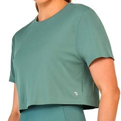 Blusa Cropped Alto Giro Skin Fit - Feminino - Foto 3