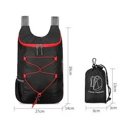 Mochila Gold Sports Dobrável Portátil Splashproof - 10 litros - Foto 3
