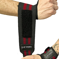 Munhequeira Art In'force Elástica Larga Treino Funcional Academia E Musculação - Foto 2