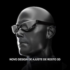Óculos de Natação Gold Sports Snake Performance 5.0 Lentes Espelhadas High Definition - Adulto - Foto 2