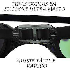 Óculos de Natação Gold Sports Snake Performance 5.0 Lentes Espelhadas High Definition - Adulto - Foto 6