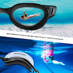 Óculos de Natação Gold Sports Snake Performance 5.0 Lentes Espelhadas High Definition - Adulto - Foto 8