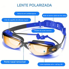 Óculos de Natação Gold Sports Legend Vi Polarizado High Definition - Adulto - Foto 2