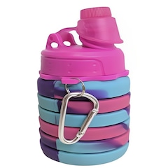 Garrafa Silicone Gold Sports Retrátil Dobrável Traill - 500ml - Foto 1