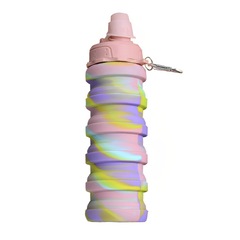 Garrafa Silicone Gold Sports Retrátil Dobrável Traill - 500ml - Foto 2