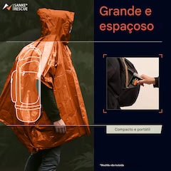 Capa Esportivo Gold Sports Térmico de Emergência Anti Chuva para Caminhadas e Acampamentos - Foto 6