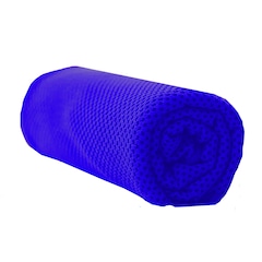 Kit Toalha de Microfibra Gold Sports com Capa de Silicone e Mosquetão - Foto 1