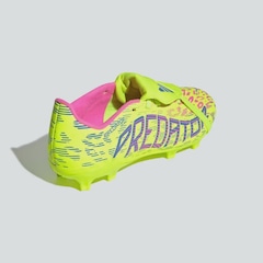 Chuteira de Campo adidas Predator League Fold-Over - Infantil - Foto 8