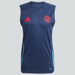 Camiseta Regata do Flamengo Comissão 2025 adidas - Masculina - Foto 1