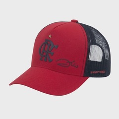 Boné Supercap Trucker Flamengo Silk 3d Zico - Unissex - Foto 2