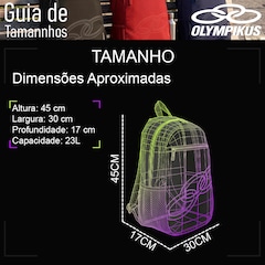 Mochila Olympikus Basic New - 16 Litros - Foto 6