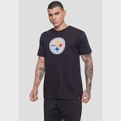 Camiseta NFL Logo Pittsburgh Steelers - Masculina - Foto 4