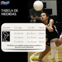 Joelheira de Vôlei Rehr Profissional Elite - Adulto - Foto 4